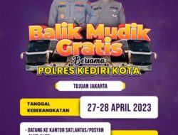 Polres Kediri Kota Siapkan Bus Untuk Balik Mudik Gratis ke Jakarta 