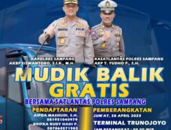 Polres Sampang Siapkan 2 Bus Untuk Balik Mudik Gratis Tujuan Surabaya dan Jakarta