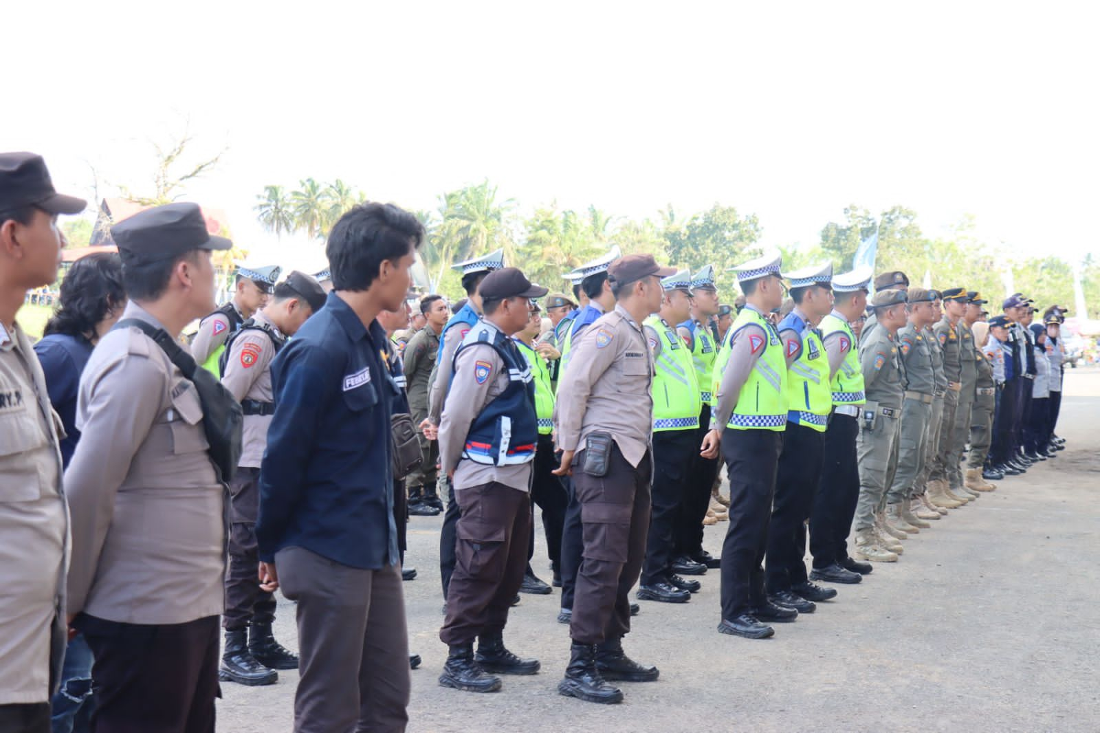 Polres Pali Gelar Apel Kegiatan pengamanan Pesta Rakyat HUT Kabupaten Pali