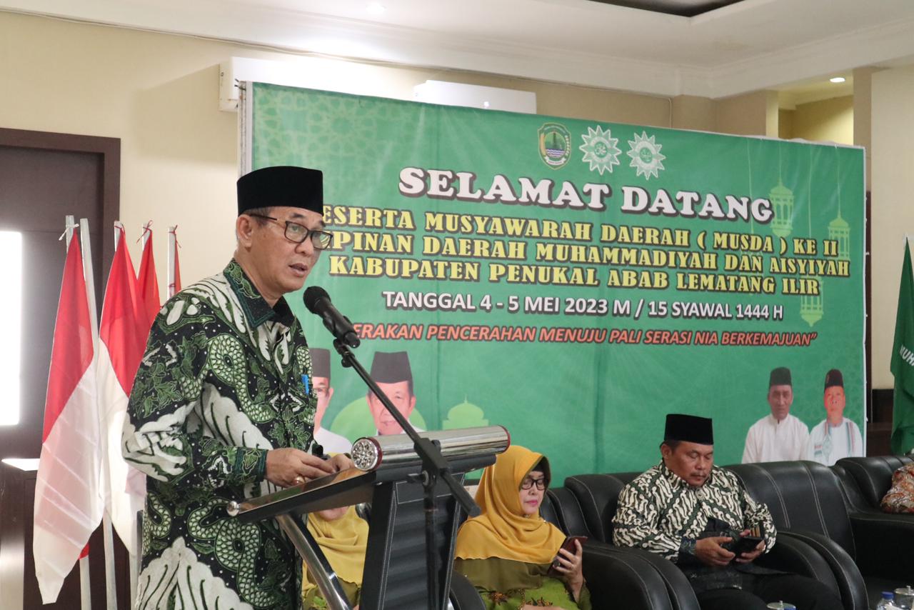 Bupati Pali Hadiri Musda ke-2 Pengurus Daerah Muhammadiyah dan Aisyiyah Pali