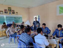 Kapolsek Penukal Utara Hadiri Giat Regsosek Di Desa Tempirai Induk