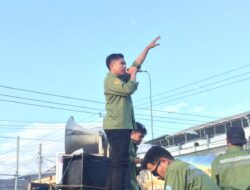 Keluarga Besar Mahasiswa UMKendari melakukan Aksi Konsolidasi Akbar Tolak Aktivitas PT GKP