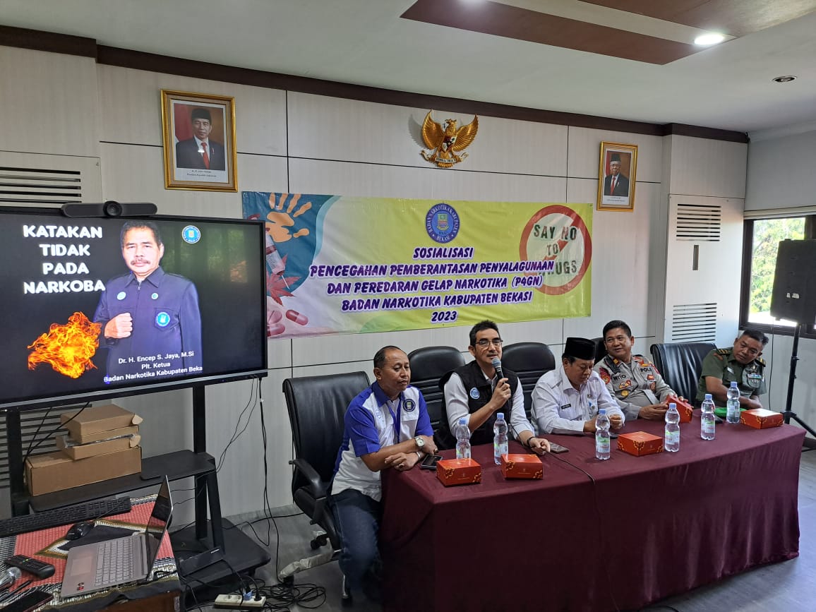 BNK Kab Bekasi Gelar Sosialisasi Bahaya Narkoba Kepada Para Guru SD Di Sukatani