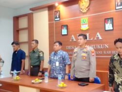 Camat Sukatani Bersama Unsur Muspika, Adakan Kunjungan Kerja Ke Desa Sukarukun 