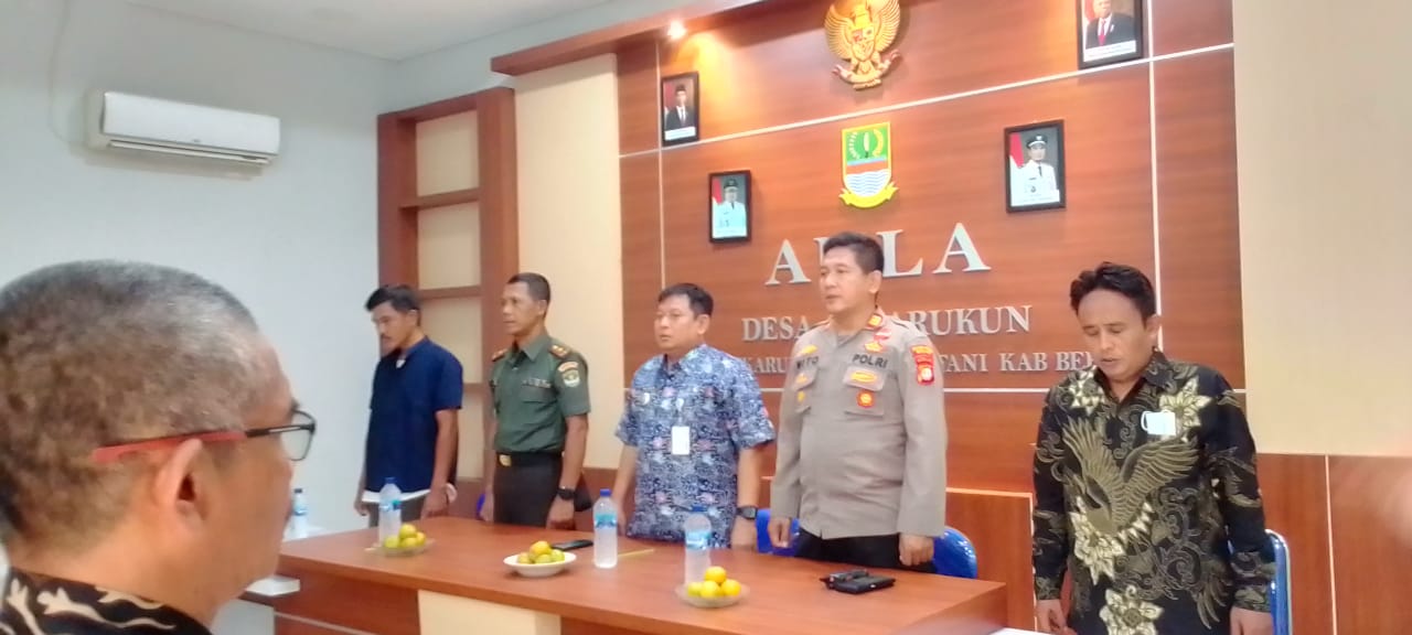 Camat Sukatani Bersama Unsur Muspika, Adakan Kunjungan Kerja Ke Desa Sukarukun 