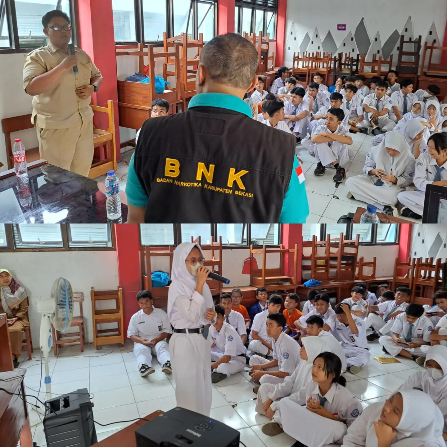 Sosialisasi Pencegahan Bahaya Narkoba oleh BNK Bekasi di SMA 07 Tambun Bekasi