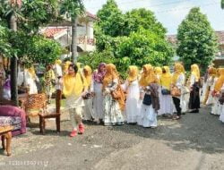Ketua KPPG Sri Sugiarti Gelar Halal Bihalal Ratusan Perempuan Berjilbab Kuning Padati Acara