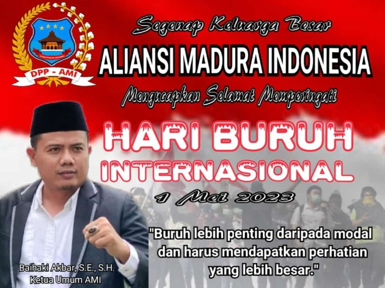 DPP AMI mengucapkan Selamat Hari Buruh Internasional 2023