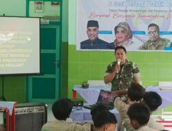 Peringati Hardiknas 2023, Danposramil 03 Taman Krocok Wasbang di SMPN 01 Taman Krocok