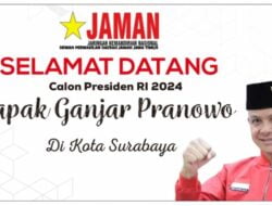 Jaman Jatim Dukung Ganjar Pranowo Presiden RI 2024