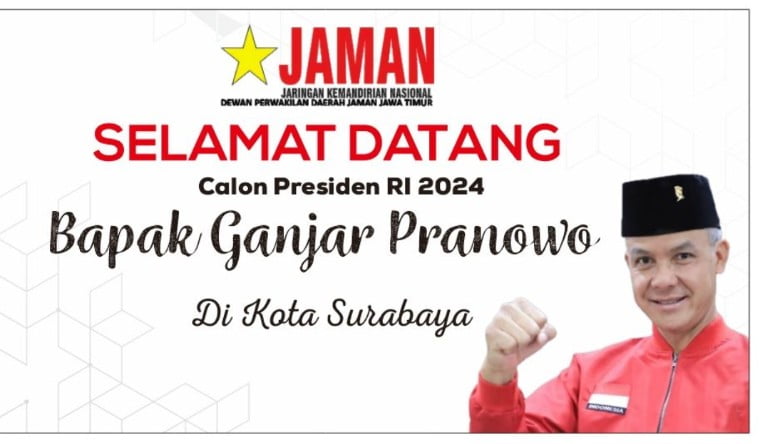 Jaman Jatim Dukung Ganjar Pranowo Presiden RI 2024