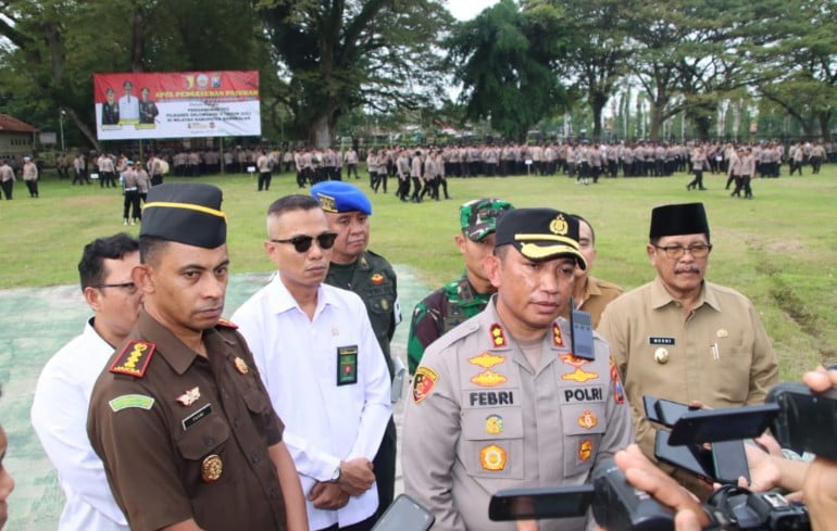 Polres Bangkalan Siagakan 4000 Personel Gabungan Polda Jatim Amankan Pilkades Serentak Gelombang Kedua