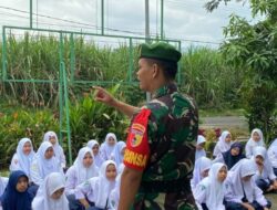 Tak Hanya Kegiatan Fisik Satgas TMMD 116 Bondowoso Mengajar Di Sekolah