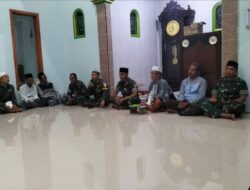 Untuk Kelancaran, Warga Kerang Bersama Satgas TMMD 116 Bondowoso Gelar Istighosah