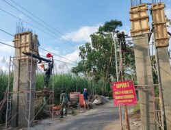 Pembangunan Fisik TMMD 116 Gapura Iconic Desa Kerang