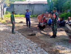 Program TMMD Ke-116 Bondowoso, Terhubung Jalan Lingkungan Dua Desa