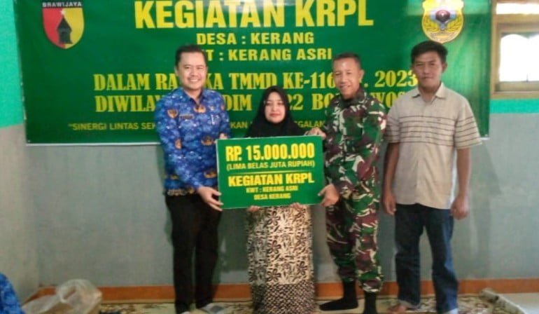 Peduli Pangan, TMMD Reguler 116 Bondowoso Membangun KRPL