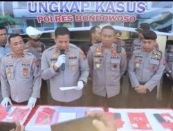 Press Release, Selama Bulan Mei Sat Resnarkoba Polres Bondowoso Berhasil Ungkap 14 Kasus Narkotika