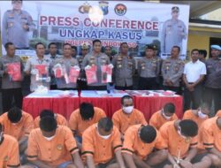 OPS Sikat Semeru 2023, Polres Bondowoso Berhasil Ungkap 14 Kasus Narkoba 16 Tersangka Diamankan