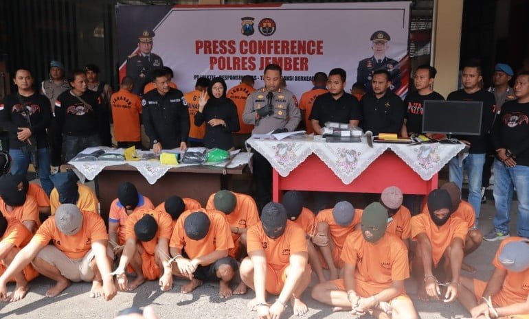 Operasi Sikat Semeru 2023, Polres Jember Berhasil Ungkap 187 Kasus Dengan 57 Tersangka