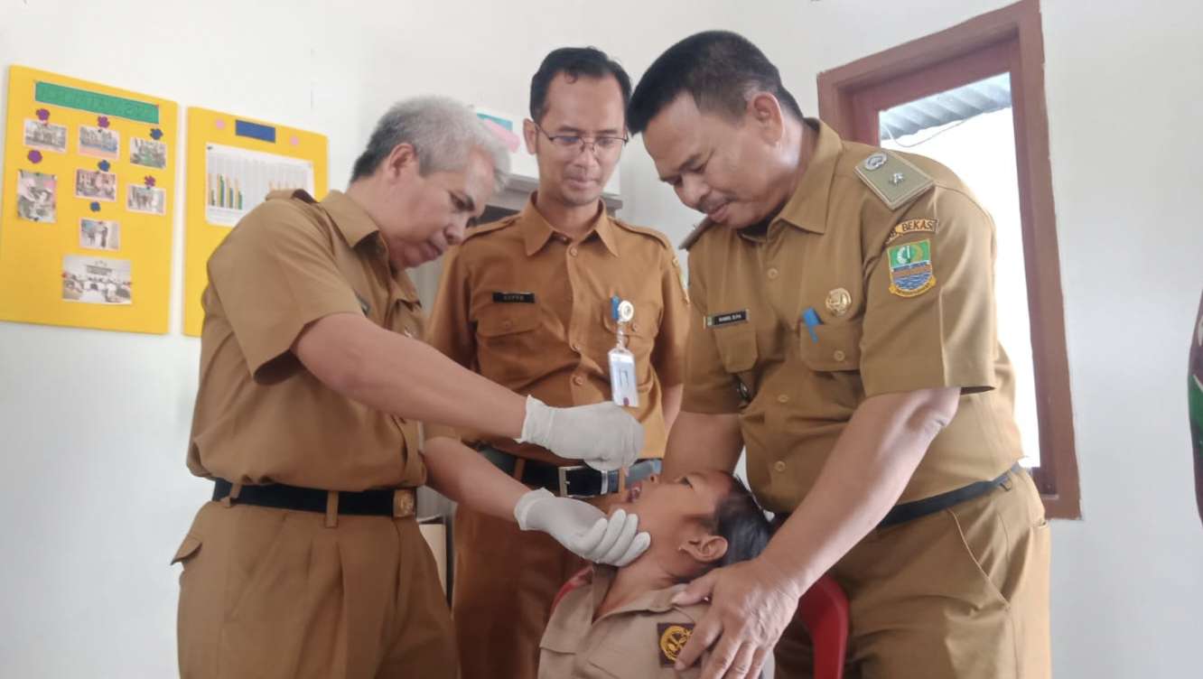 3.542 Balita di Kecamatan Bojongmangu Ikuti Sub PIN Polio Putaran Kedua