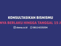 Skena Creative Agency memberikan Konsultasi Bisnis Gratis tentang Website bagi Pebisnis hingga tanggal 15 Juli.