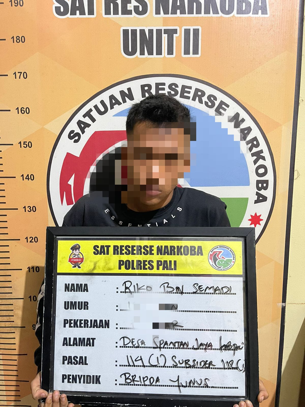 Kedapatan Membawa Narkoba RK Berstatus Pelajar di Gelandang ke Mapolres Pali