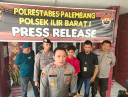 Kanit Reskrim IB I Iptu Apriansyah Berikut Jajaran Menggelar  Press Conperence Terkait Pembunuhan Terhadap Ibu Kandung Yang Terjadi Di Wilayah Polsek IB I