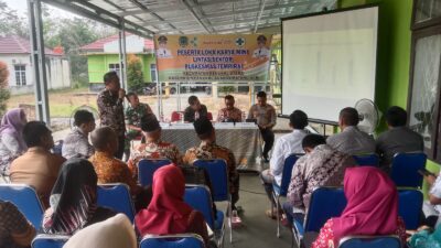 Polsek Penukal Utara Hadiri Giat Mini Loka Karya di Puskesmas Tempirai