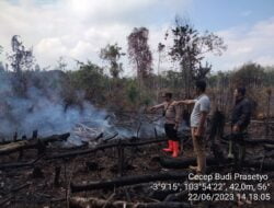 Polres Penukal Abab Lematang Ilir (PALI) Melaksanakan “Ground Check”  Hotspot Kebakaran Hutan dan Lahan (Karhutla) di Wilayah Kecamatan Penukal Utara