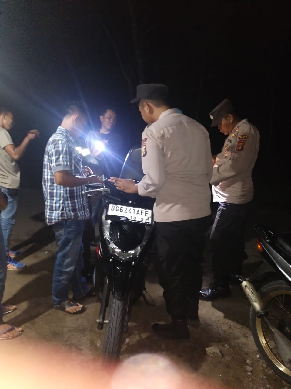 Polres PALI Melaksanakan kegiatan KRYD (Razia) Pada Jumat Malam