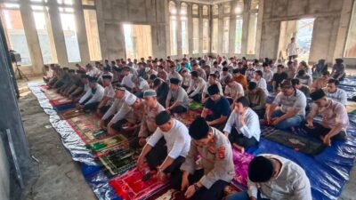 Polres Pali Dan Masyarakat,Perdana Gelar sholat Ied Idul Adha 1444 H Di Masjid Jami” As sya’iddiyah