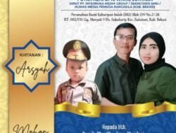 Undangan Tasyakuran Khitanan Ananda Arsyah Ramadhan Benka Rizqi