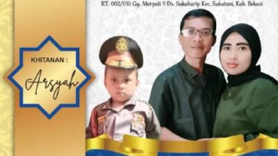 Undangan Tasyakuran Khitanan Ananda Arsyah Ramadhan Benka Rizqi