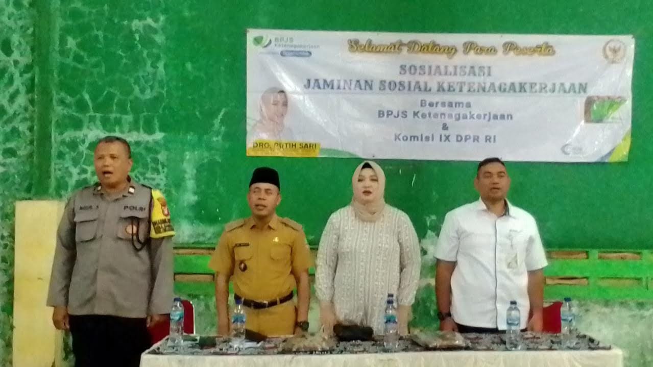 Sosialisasi Jaminan sosial Ketenaga Kerjaan Bersama BPJS Ketenaga Kerjaan Dan Komisi lX DPR.Ri Drg.Putih Sari.