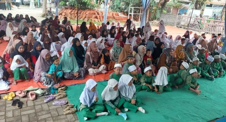 Potret qurban di Masjid Jami Nurul Islam