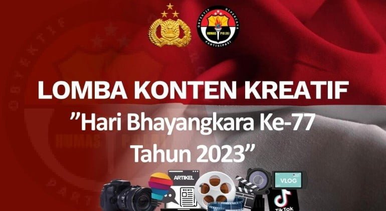 Polri Gelar Lomba Konten Kreatif Sambut Hari Bhayangkara ke- 77