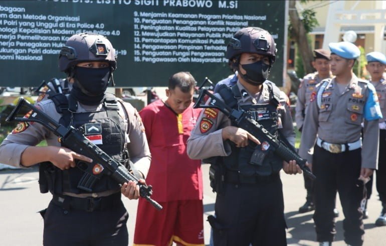 Operasi Gabungan Polisi Berhasil Amankan Tersangka Pencuri Motor di Surabaya