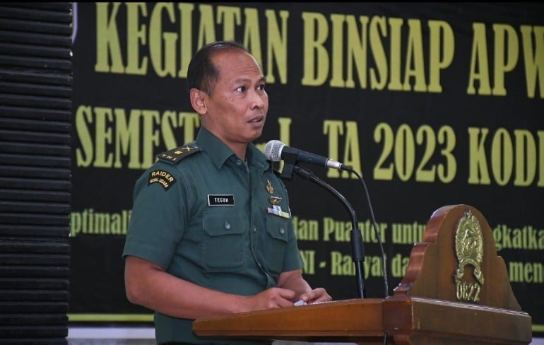 Kodim 0822 Bondowoso Gelar Binsiap Apwil Dan Puanter 2023