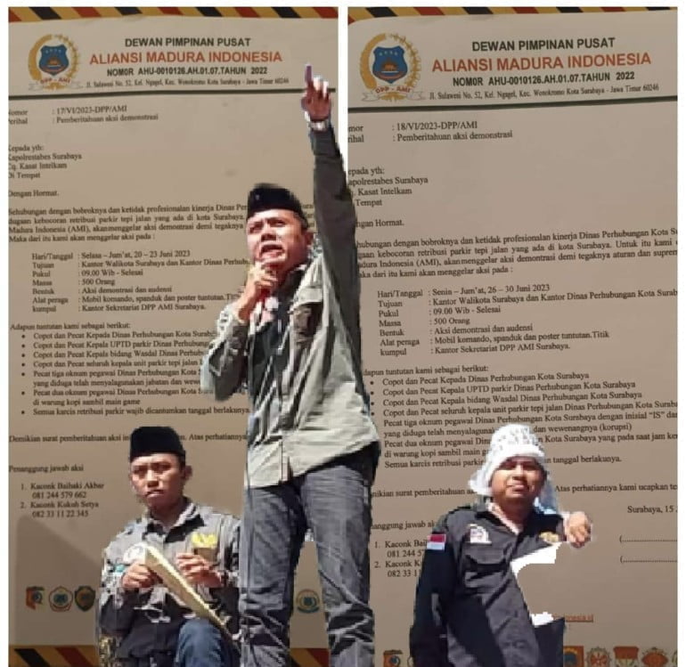 Diduga PAD Parkir Tepi Jalan Bocor, AMI Siap Geruduk Kantor Walikota Surabaya dan Kantor Dishub Surabaya 