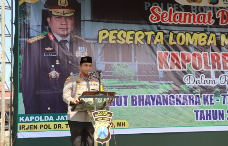 HUT Bhayangkara ke 77 Tahun 2023, Polres Bondowoso Gelar Lomba MTQ dan Hadrah