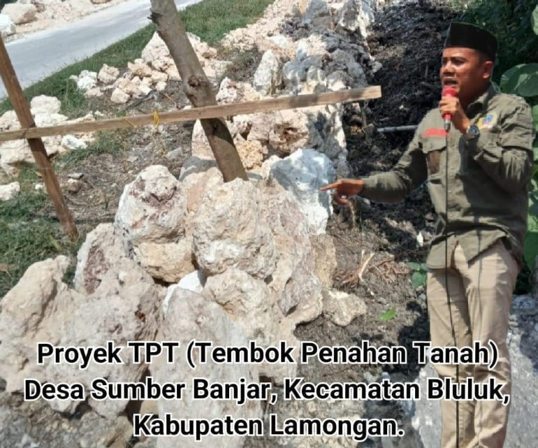 Ketum AMI, Meminta Inspektorat dan APH Lamongan Segera Turun Tangan Terkait Proyek TPT di Desa Sumber Banjar, Bluluk