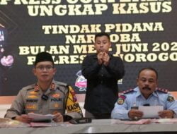 Polres Ponorogo Berhasil Menggagalkan Penyeludupan Sabu ke Rutan