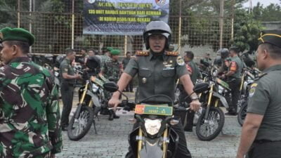 Kodim 0509 Kabupaten Bekasi Serahkan 135 Motor Dinas kepada Babinsa