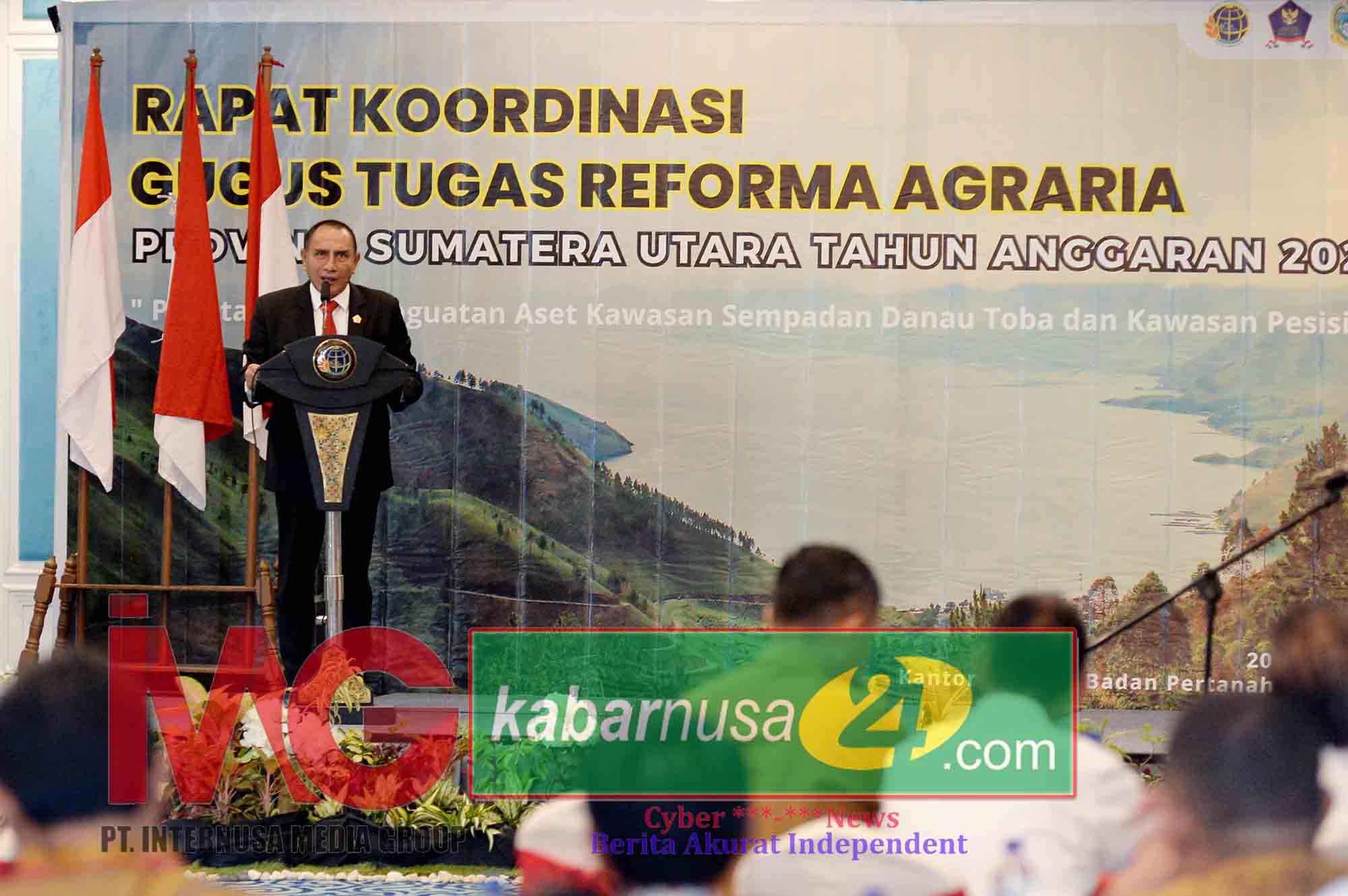 Rakor Gugus Tugas Reforma Agraria Provinsi Sumut TA 2023 Penataan dan Penguatan Aset di Kawasan Sempadan Danau Toba dan Kawasan Pesisir