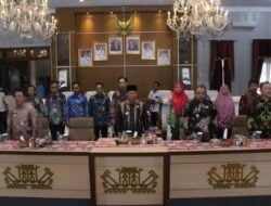 Bupati. Lampung Utara Mengikuti Rakornas Pengawasan  Intern bersama  BPK P Tahun  2023 Secara Virtual