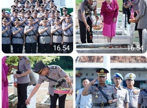 Peringati Hari Bhayangkara ke-77, Polres Lampung Utara Gelar Ziarah Rombongan di TMP Kotabumi