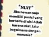 The Power of Niat "Niat Memiliki Banyak Keutamaan"