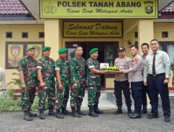 Polsek Tanah Abang Terima Kunjungan Dari Babinsa Pos Kecamatan