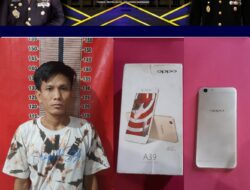 Pria Asal Dusun I Desa Purun Kecamatan Penukal Kabupaten Pali Ini Diamankan Polsek Penukal Abab Diduga Mencuri Handphone.